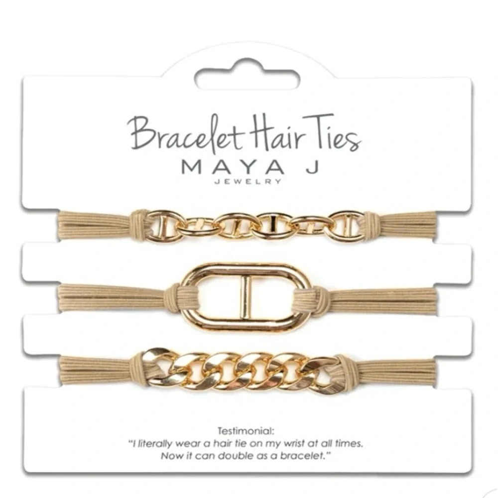 New Maya J Jewelry- Bracelet Hair Ties